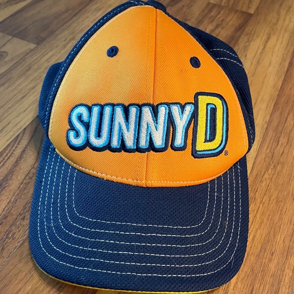 SunnyD Roush Fenway Racing Hat Mens OSFM Blue Orange NASCAR 17 Baseball Cap